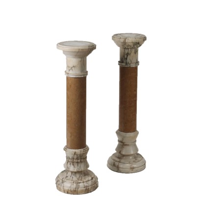 Coppia di Colonne in Marmo