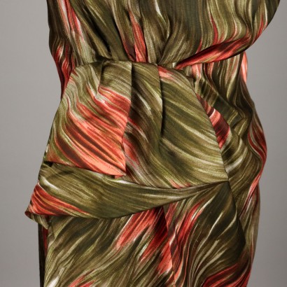 Drapiertes Vintage-Kleid