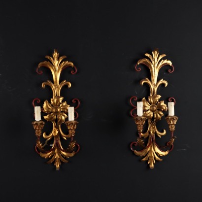 Coppia di Applique in Stile
