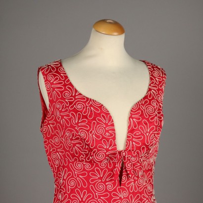 Robe Rouge et Blanche Vintage