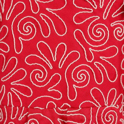 Robe Rouge et Blanche Vintage