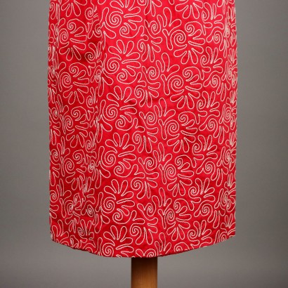 Robe Rouge et Blanche Vintage