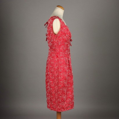 Robe Rouge et Blanche Vintage