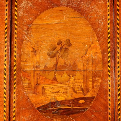 Toilette Intarsiata in Stile Neoclassico