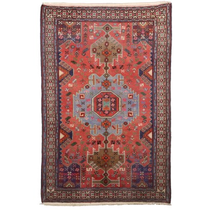 Tapis Vintage Asiatique Années 80-90 Ameublement Coton Laine