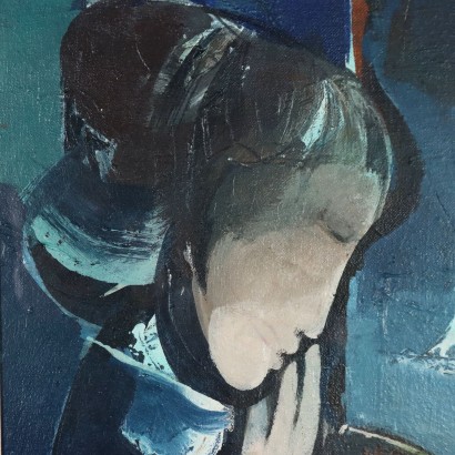 Dipinto di Mario Bionda ,Figure nell'azzurro,Mario Bionda,Mario Bionda,Mario Bionda,Mario Bionda,Mario Bionda