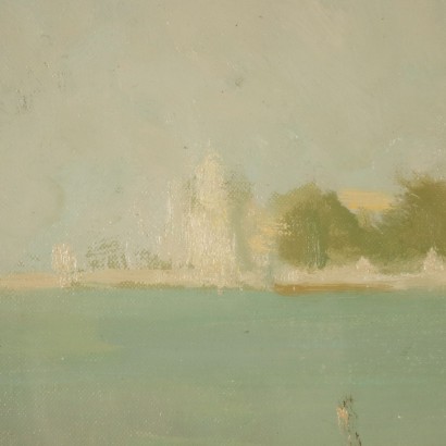 Dipinto con Scorcio Veneziano di Ernesto,Ore serene,Ernesto Alcide Campestrini,Ernesto Alcide Campestrini,Ernesto Alcide Campestrini,Ernesto Alcide Campestrini,Ernesto Alcide Campestrini
