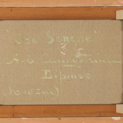 Dipinto con Scorcio Veneziano di Ernesto,Ore serene,Ernesto Alcide Campestrini,Ernesto Alcide Campestrini,Ernesto Alcide Campestrini,Ernesto Alcide Campestrini,Ernesto Alcide Campestrini