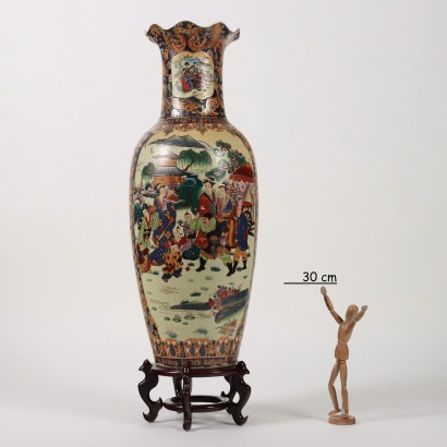 Grande Vaso Orientale in Ceramica