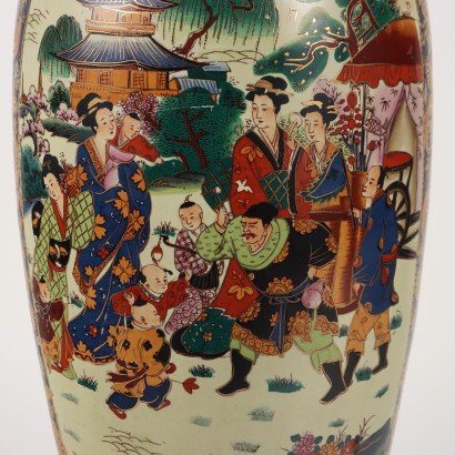 Grande Vaso Orientale in Ceramica