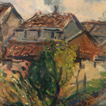Dipinto con Paesaggio di Giovanni Balans,L'Olona,Giovanni Balansino,Giovanni Balansino,Giovanni Balansino,Giovanni Balansino,Giovanni Balansino,Giovanni Balansino
