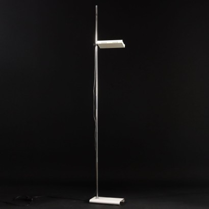 Vintage Floor Lamp from the 1970s Aluminium Enamelled Metal