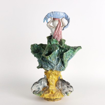 Centrotavola in Maiolica Manifattura Ginor