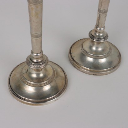 Coppia di Candelabri in Argento Brandima