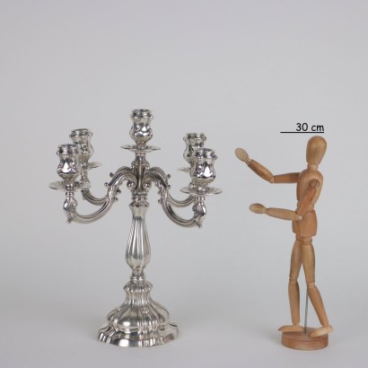 Candelabro in Argento Castaudi e Gautero