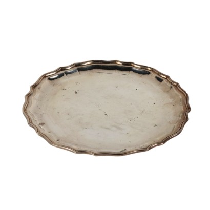 Vintage Tray R. Mugnai Florence 60s-70s Silver Smooth Bottom