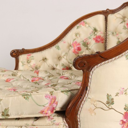 Dormeuse Upholstered in Capitonee