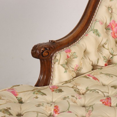 Dormeuse Upholstered in Capitonee