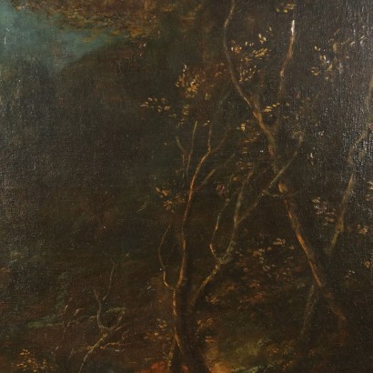 Peinture de paysage avec des troupeaux