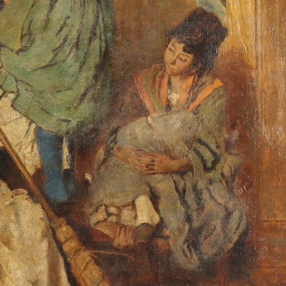 Dipinto copia da Giacomo Favretto ,Il sorcio,Giacomo Favretto,Giacomo Favretto,Giacomo Favretto