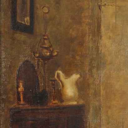 Dipinto copia da Giacomo Favretto ,Il sorcio,Giacomo Favretto,Giacomo Favretto,Giacomo Favretto