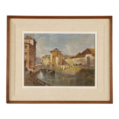 Dipinto firmato Giovanni Riva