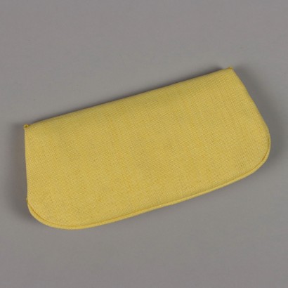 Vintage Yellow Clutch Bag with Beads
