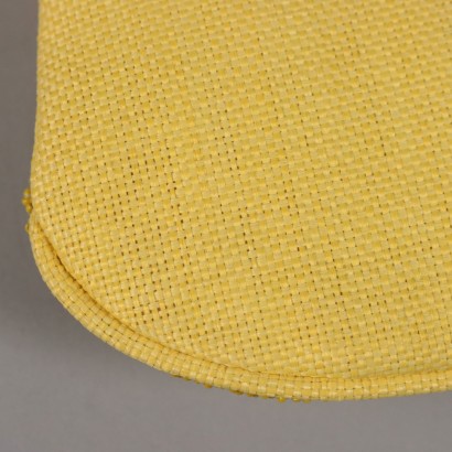 Vintage Yellow Clutch Bag with Beads