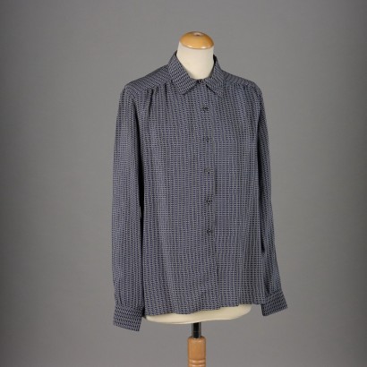 Gucci Camicia in Seta Blu