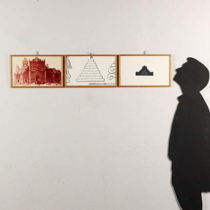 Werk in drei Teilen von Franco Guerzoni,Pyramiden,Franco Guerzoni,Franco Guerzoni,Franco Guerzoni,Franco Guerzoni