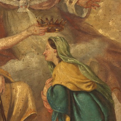 Peinture avec Couronnement de la Vierge ,Le couronnement de la Vierge