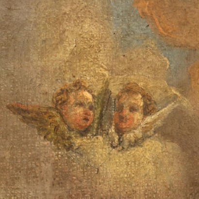 Peinture avec Couronnement de la Vierge ,Le couronnement de la Vierge