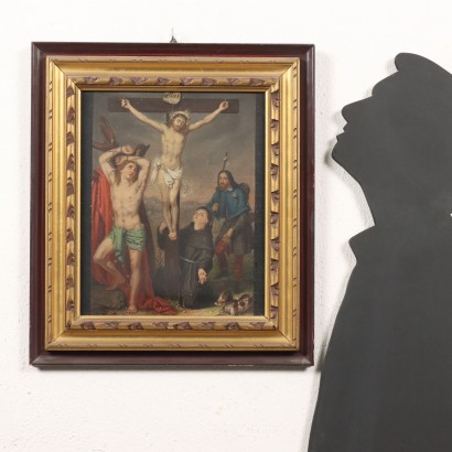 Dipinto con Cristo in Croce e Santi,Cristo in Croce con Santi