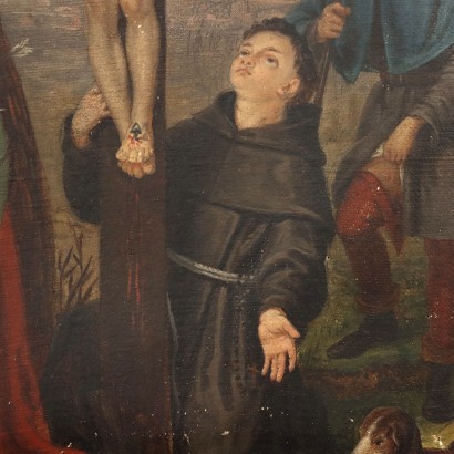 Dipinto con Cristo in Croce e Santi,Cristo in Croce con Santi