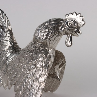 Coppia di Galli in Argento 925