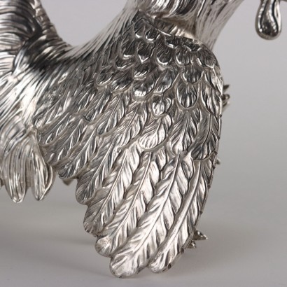 Coppia di Galli in Argento 925
