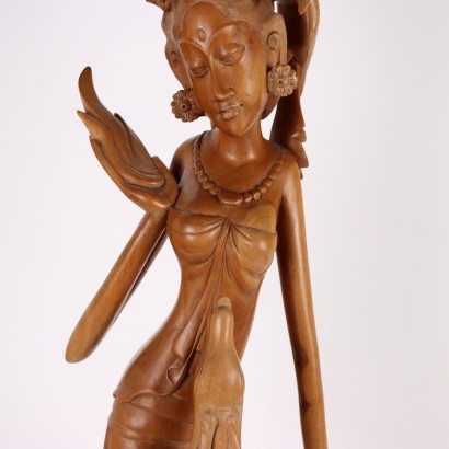 Sculpture Féminine en Teck
