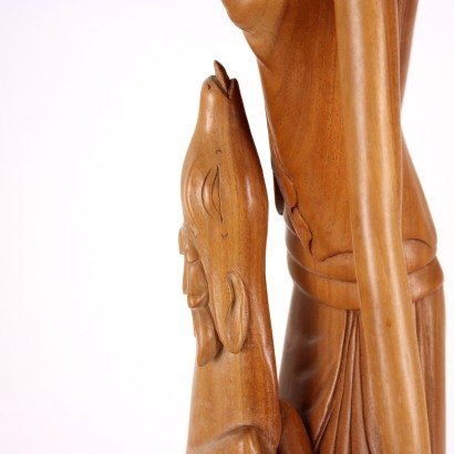 Sculpture Féminine en Teck