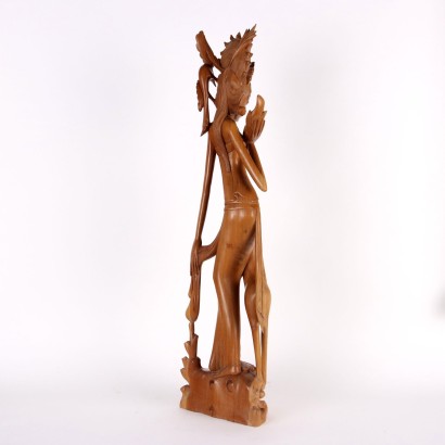 Sculpture Féminine en Teck
