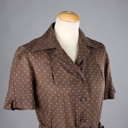Abito Vintage in Cotone a Pois