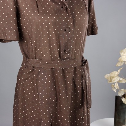 Abito Vintage in Cotone a Pois