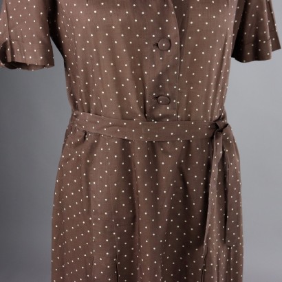 Abito Vintage in Cotone a Pois