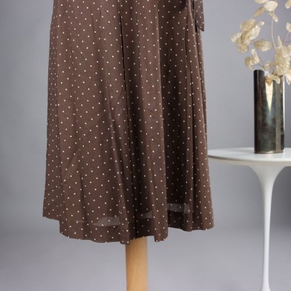 Abito Vintage in Cotone a Pois