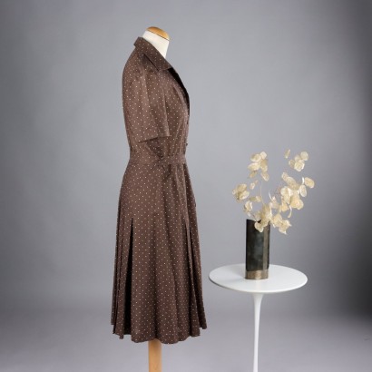 Abito Vintage in Cotone a Pois
