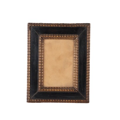 Ancient Frame Italy Mid XVIII Century Painted and Gilded Complements
