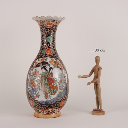 Jarrón de porcelana tipo Imari