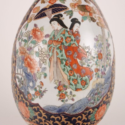 Jarrón de porcelana tipo Imari
