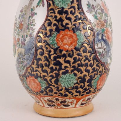 Jarrón de porcelana tipo Imari