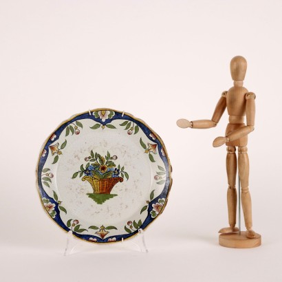 Majolica plate Gien Fran manufacture