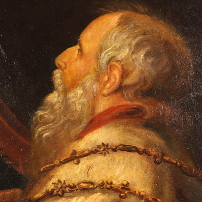 Painted with King David playing l0apost,King David playing the harp